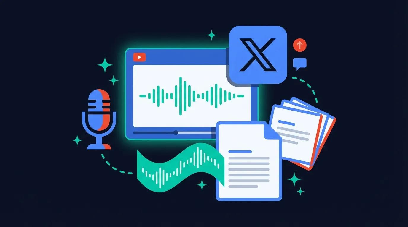 All-in-One System: Repurpose YouTube Podcasts for X in 15 Minutes