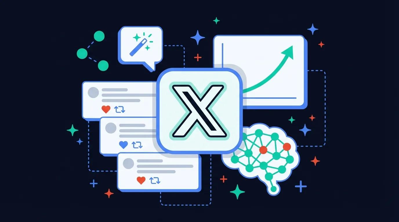 7 AI Patterns That Generate Million-Impression X Threads in 2026 — PatternMentor blog cover illustration